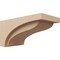 Ekena Millwork 9"W x 18"D x 9"H Wide Helena Rough Cedar Woodgrain TimberThane Corbel, Primed Tan CORUR09X18X09HELRCPR - alternate 1